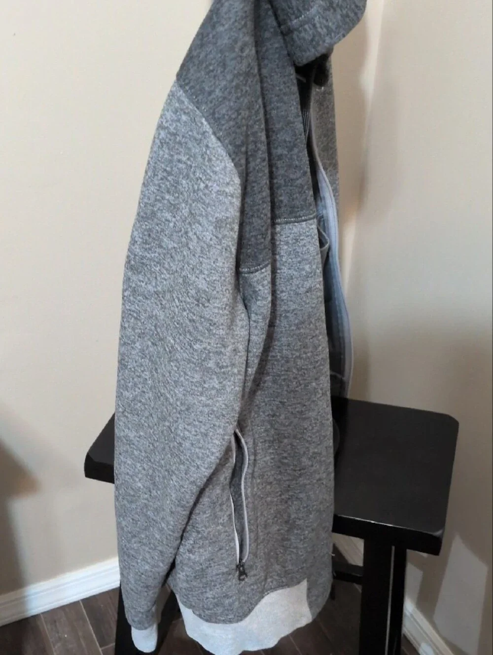 The North Face Men's Two-Tone Grey Zip Hoodie